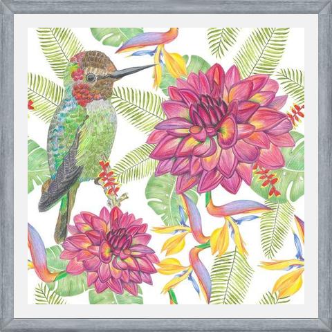 Cuadro Humming Bird White