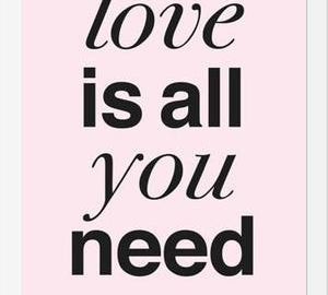Cuadro THE BEATLES - LOVE IS ALL YOU NEED rose