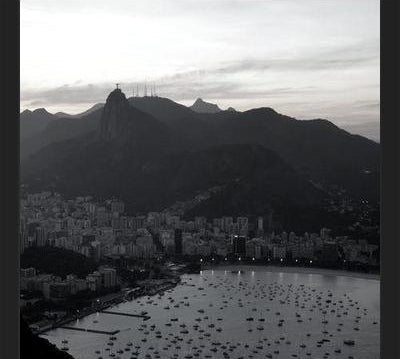 Cuadro Corcovado Sunset BW