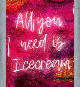 Cuadro NEON COLLECTION - icecream