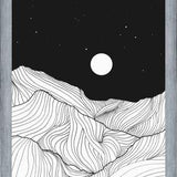 Cuadro Lines in the mountains II