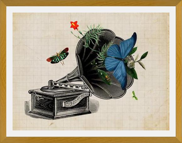 Cuadro Gramophone Vintage
