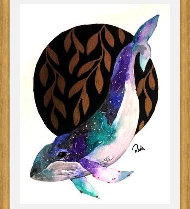 Cuadro universe whale