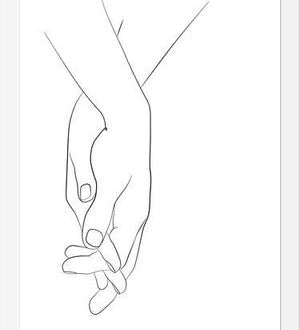 Cuadro Hands series - Walk with me
