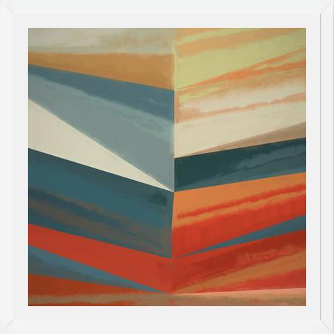 Cuadro Geometric Pattern with Stains