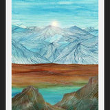 Cuadro Lines in the mountains XI