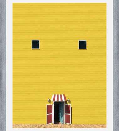 Cuadro Casa amarilla