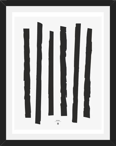 Cuadro Marble Sticks Black