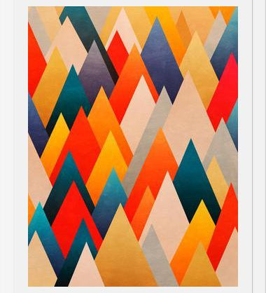 Cuadro Multiple Triangles
