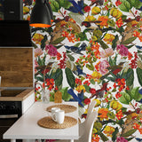 Papel Mural Floral and Birds XLVI