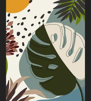 Cuadro Minimal Tropical Scenery
