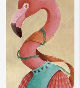 Cuadro Flamenco Rosado