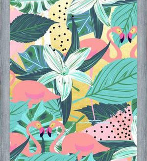 Cuadro Flamingo Tropical