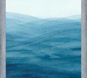 Cuadro Watercolor abstract waves