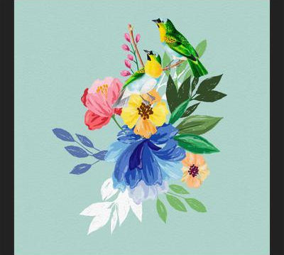 Cuadro Flowers & Birds