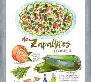 Cuadro Receta Carpaccio de Zapallitos