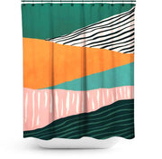 Cortina de Baño Modern irregular Stripes 02