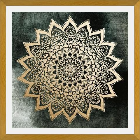 Enmarcado EMERALD BOHO NIGHTS MANDALA
