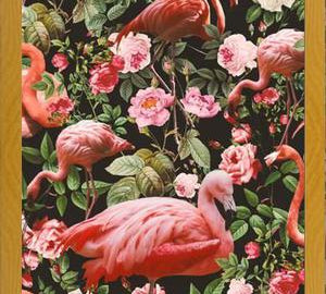 Cuadro Floral and Flamingo Pattern