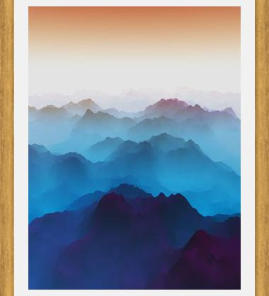 Cuadro Bluish Mountains