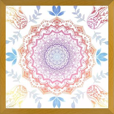 Enmarcado BOHO HAMSA MANDALA