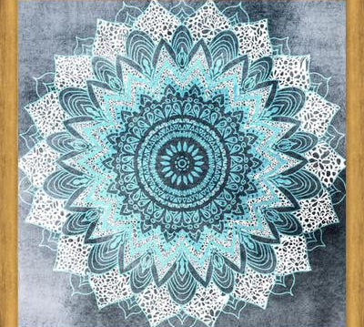 Cuadro BOHOCHIC MANDALA IN BLUE