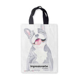 Cortina de Baño Bulldog Frances Gris