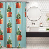 Cortina de Baño Cactus in Copper Pots