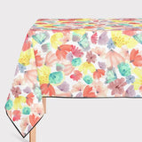 Mantel de Hule Flores en Acuarela II