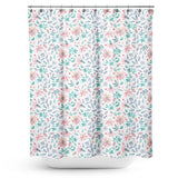 Cortina de Baño Flores en Acuarela