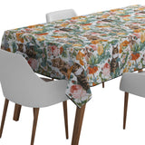 Mantel de Hule Cat and Floral Pattern III