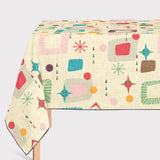 Mantel de Hule 1950s atomic pattern