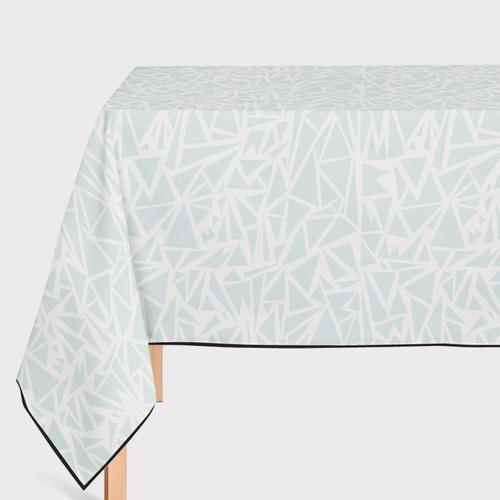 Mantel de Hule Triangle Blue