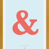 Cuadro Ampersand Baskerville Orange