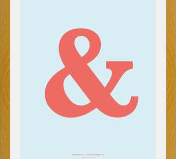 Cuadro Ampersand Baskerville Orange
