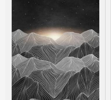 Cuadro Lines in the mountains XIX