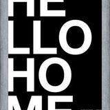 Cuadro Hello Home Black