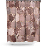 Cortina de Baño Diamantes Rosa