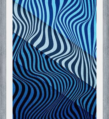 Cuadro Wild Stripes Blue