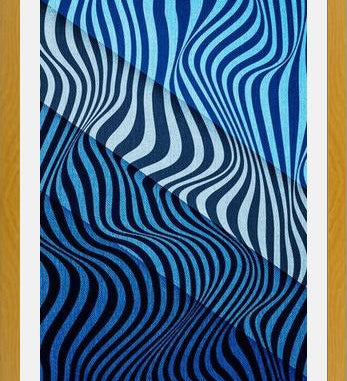 Cuadro Wild Stripes Blue