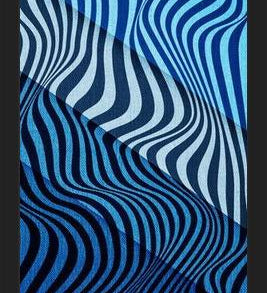 Cuadro Wild Stripes Blue