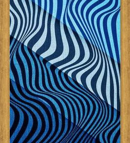 Cuadro Wild Stripes Blue