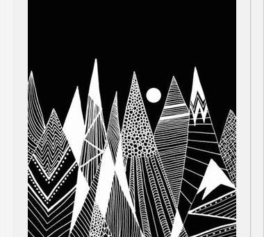 Cuadro Patterns in the mountains