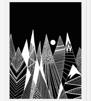 Cuadro Patterns in the mountains