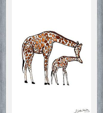 Cuadro Mama Giraffe