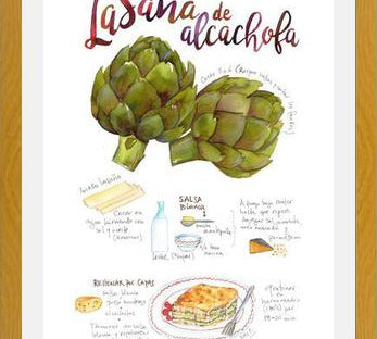 Cuadro Lasaña de Alcahofa