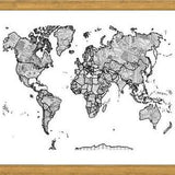 Cuadro Mapa Mundi