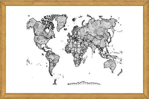 Cuadro Mapa Mundi