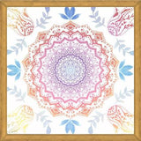 Enmarcado BOHO HAMSA MANDALA