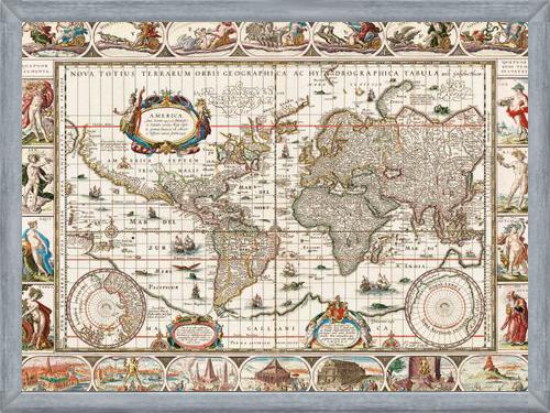Cuadro Mapa Vintage